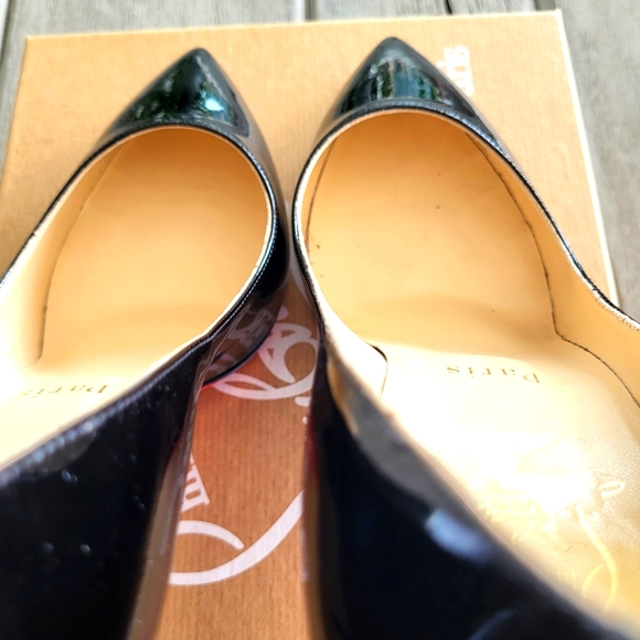 CHRISTIAN LOUBOUTIN Pigalle BLACK patent Size 39 EU - Picture 3 of 9